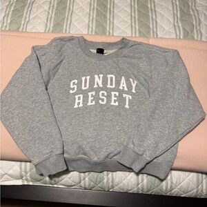 Gray 'Sunday Reset' Sweatshirt
